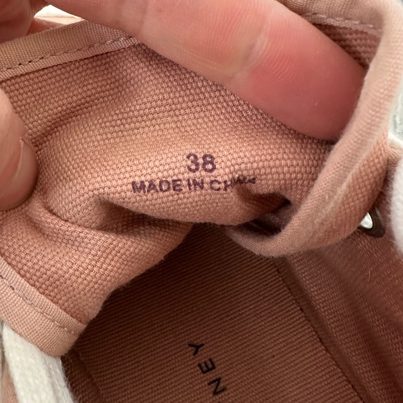 Stella McCartney Pink Canvas High-Top Sneakers size 38 - Picture 8 of 8